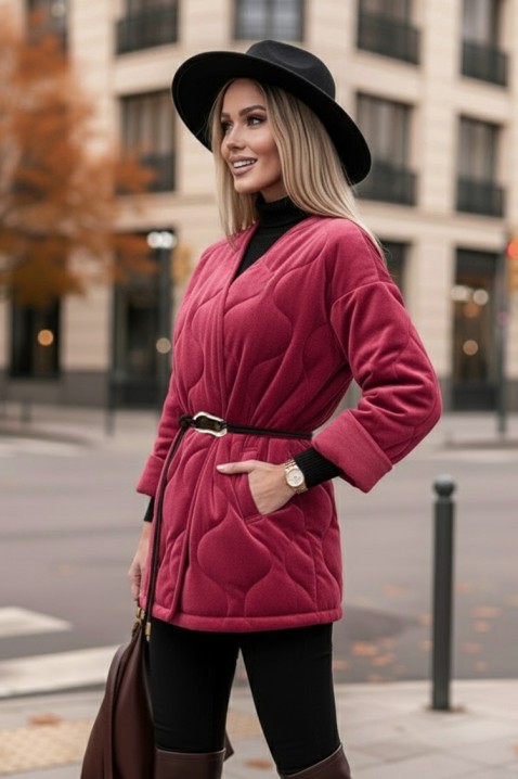 Palton FESOLGA BORDO, Culoare: bordo, IVET.RO - Reduceri de până la -80%