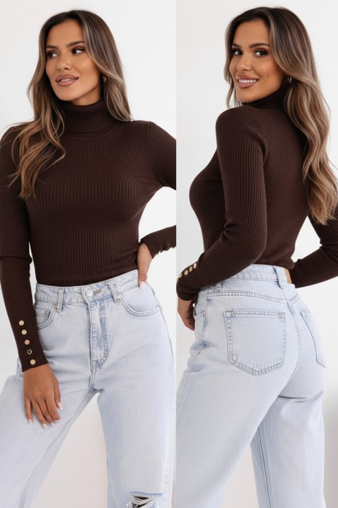 Bluză damă PEROLTA BROWN, Culoare: maro, IVET.RO - Reduceri de până la -80%