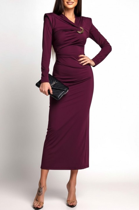 Rochie AMORGA BORDO, Culoare: bordo, IVET.RO - Reduceri de până la -80%