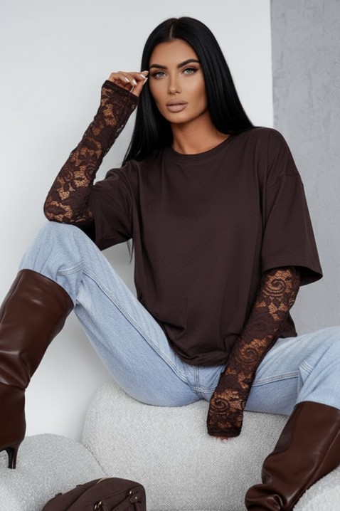 Bluză damă CALIOPA BROWN, Culoare: maro, IVET.RO - Reduceri de până la -80%