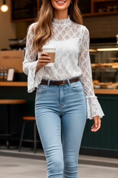 Bluză damă PERSOTA WHITE, Culoare: alb, IVET.RO - Reduceri de până la -80%