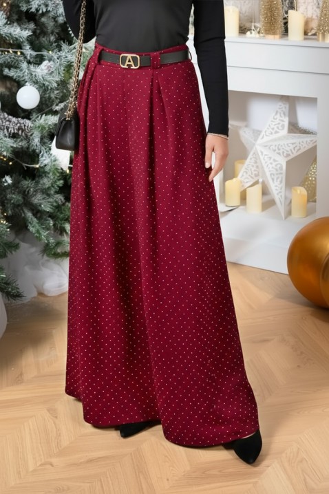 Pantaloni VALEANA BORDO, Culoare: bordo, IVET.RO - Reduceri de până la -80%