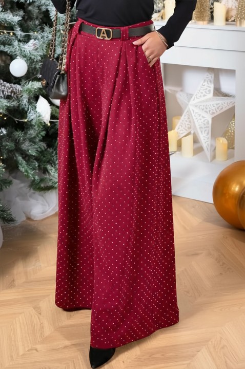 Pantaloni VALEANA BORDO, Culoare: bordo, IVET.RO - Reduceri de până la -80%