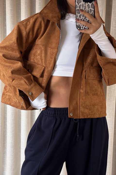 Geacă REMZINA CAMEL, Culoare: maro deschis    , IVET.RO - Reduceri de până la -80%