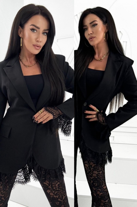 Sacou DRENVILDA BLACK, Culoare: negru, IVET.RO - Reduceri de până la -80%