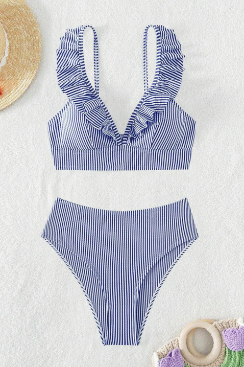 Costum de baie ZEROLFA, Culoare: albastru și alb, IVET.RO - Reduceri de până la -80%