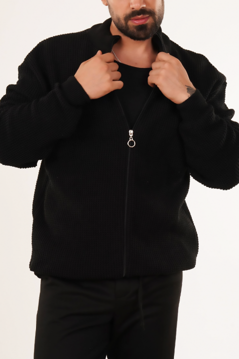 Cardigan bărbați PARELMO BLACK, Culoare: negru, IVET.RO - Reduceri de până la -80%