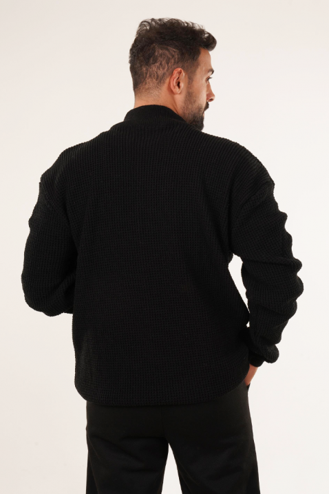 Cardigan bărbați PARELMO BLACK, Culoare: negru, IVET.RO - Reduceri de până la -80%