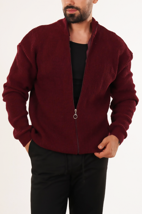 Cardigan bărbați PARELMO BORDO, Culoare: bordo, IVET.RO - Reduceri de până la -80%