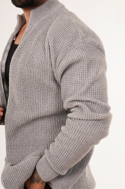 Cardigan bărbați PARELMO GREY, Culoare: gri, IVET.RO - Reduceri de până la -80%