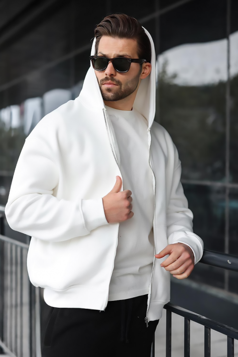 Hanorac bărbați VERGERO WHITE, Culoare: alb, IVET.RO - Reduceri de până la -80%