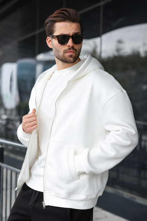 Hanorac bărbați VERGERO WHITE, Culoare: alb, IVET.RO - Reduceri de până la -80%