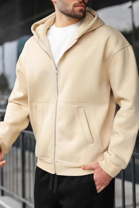 Hanorac bărbați VERGERO BEIGE, Culoare: bej, IVET.RO - Reduceri de până la -80%