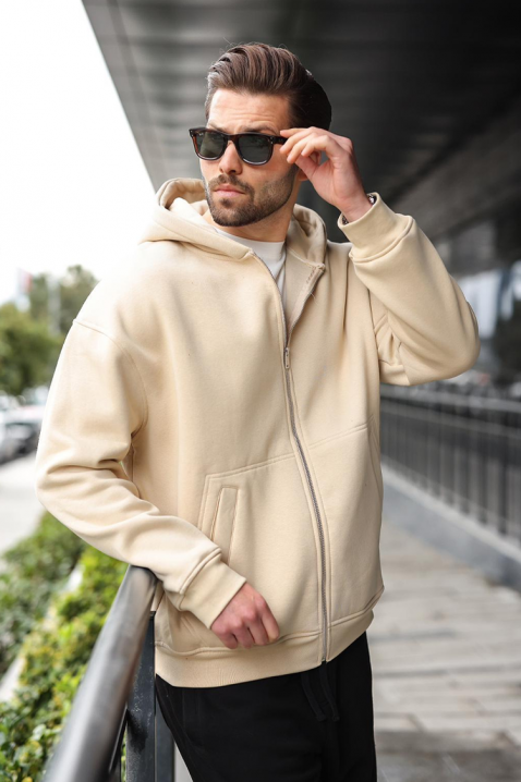 Hanorac bărbați VERGERO BEIGE, Culoare: bej, IVET.RO - Reduceri de până la -80%