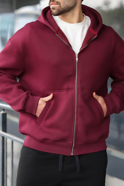 Hanorac bărbați VERGERO BORDO, Culoare: bordo, IVET.RO - Reduceri de până la -80%