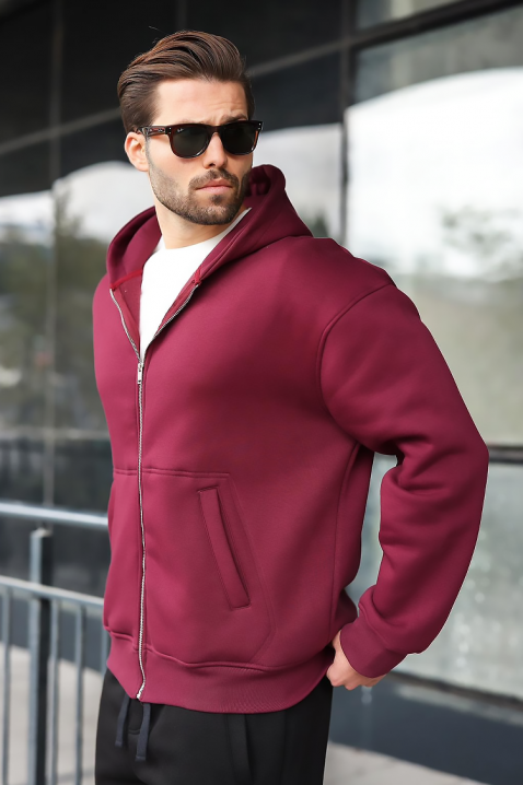 Hanorac bărbați VERGERO BORDO, Culoare: bordo, IVET.RO - Reduceri de până la -80%