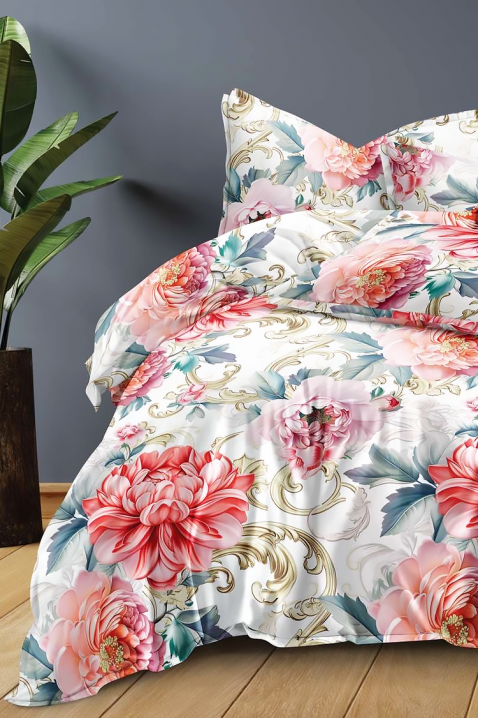 Lenjerie de pat MARVELDY 200x220 cm bumbac 4 piese, Culoare: multicolor, IVET.RO - Reduceri de până la -80%