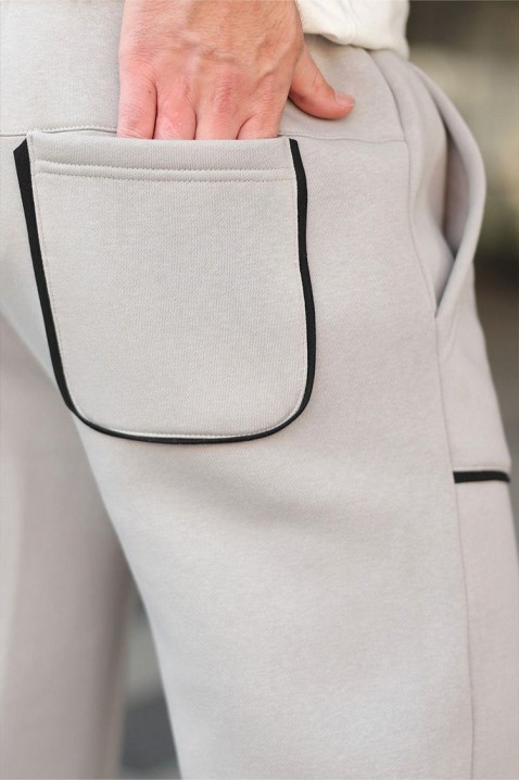 Pantaloni bărbați FONTOR LIGHT GREY, Culoare: gri deschis  , IVET.RO - Reduceri de până la -80%