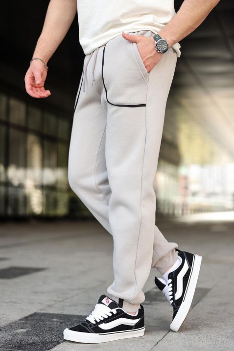 Pantaloni bărbați FONTOR LIGHT GREY, Culoare: gri deschis  , IVET.RO - Reduceri de până la -80%