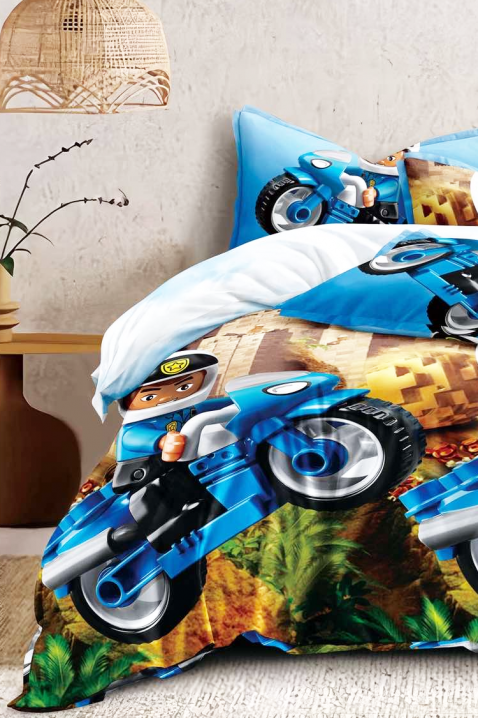 Lenjerie de pat ZOPELDY 160x200 cm bumbac 4 piese, Culoare: multicolor, IVET.RO - Reduceri de până la -80%