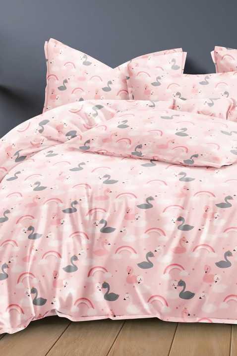 Lenjerie de pat OPELFY 160x200 cm bumbac 4 piese, Culoare: multicolor, IVET.RO - Reduceri de până la -80%