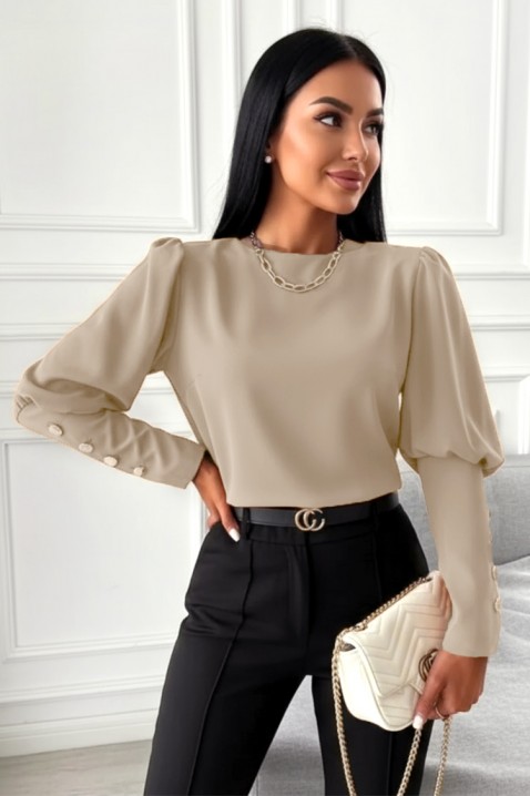 Bluză damă MARIOVA BEIGE, Culoare: bej, IVET.RO - Reduceri de până la -80%