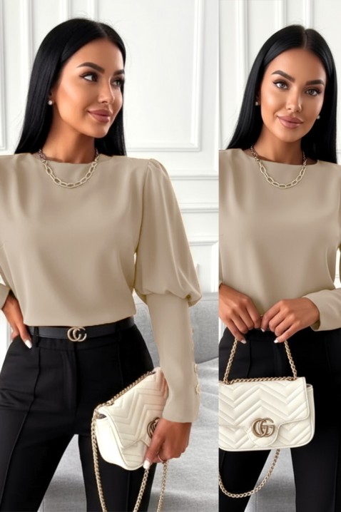 Bluză damă MARIOVA BEIGE, Culoare: bej, IVET.RO - Reduceri de până la -80%