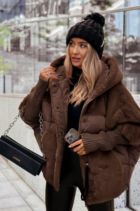 Geacă GLOREDA BROWN, Culoare: ecru, IVET.RO - Reduceri de până la -80%