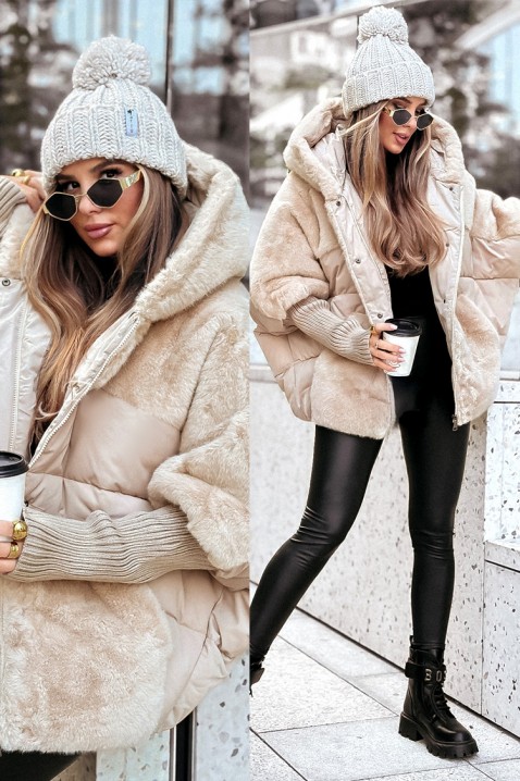 Geacă GLOREDA ECRU, Culoare: maro, IVET.RO - Reduceri de până la -80%