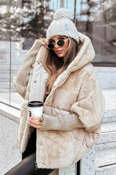 Geacă GLOREDA ECRU, Culoare: maro, IVET.RO - Reduceri de până la -80%