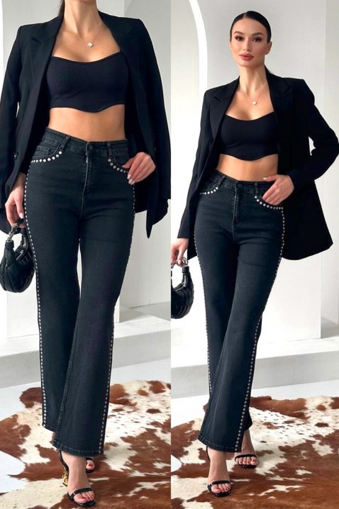 Blugi VRODELDA, Culoare: negru, IVET.RO - Reduceri de până la -80%