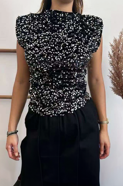 Top LEBRILA SILVER, Culoare: negru,argintiu, IVET.RO - Reduceri de până la -80%