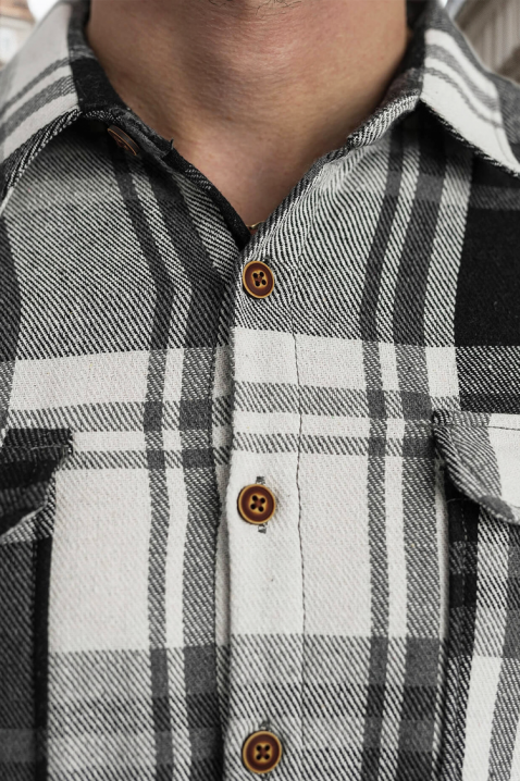 Cămașă bărbați POLERTO, Culoare: negru, IVET.RO - Reduceri de până la -80%