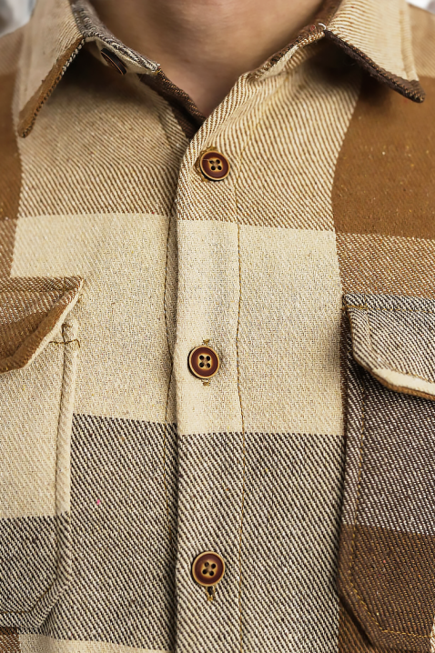 Cămașă bărbați MOLTONO, Culoare: bej, IVET.RO - Reduceri de până la -80%