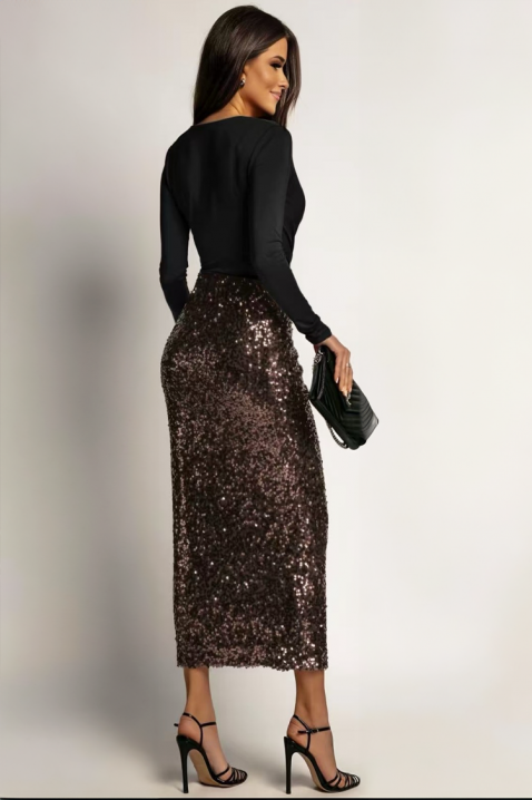 Rochie BLENTISA BROWN, Culoare: maro, IVET.RO - Reduceri de până la -80%