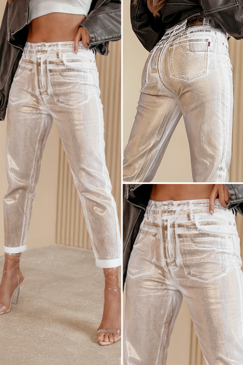 Blugi RONKEZA, Culoare: bej, IVET.RO - Reduceri de până la -80%