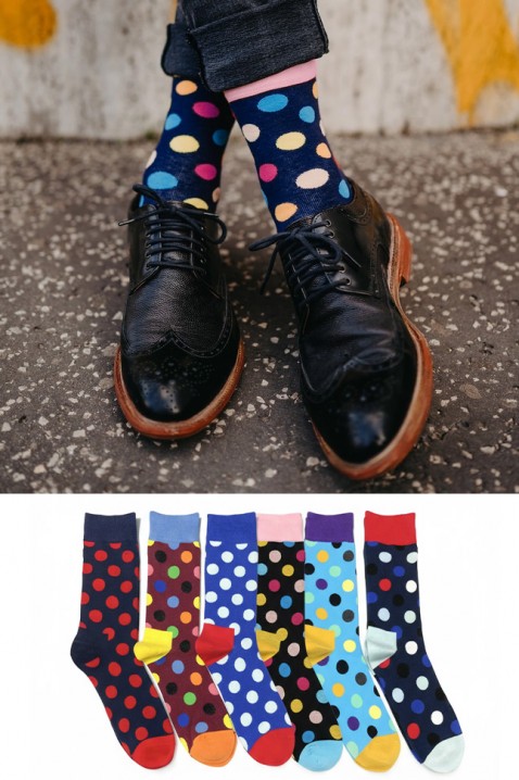 Set 6 perechi șosete pentru bărbați COLORITO, Culoare: multicolor, IVET.RO - Reduceri de până la -80%