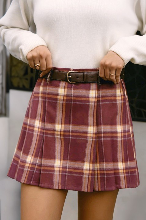 Fustă LALIOPA BORDO, Culoare: bordo, IVET.RO - Reduceri de până la -80%