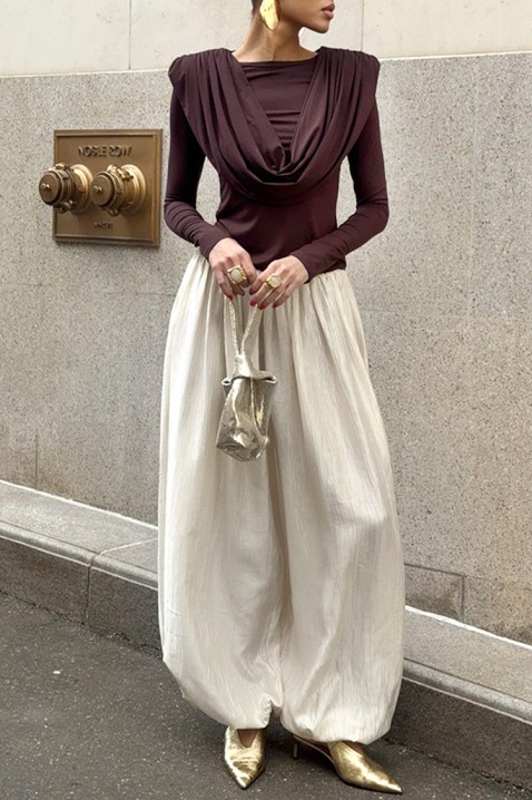 Bluză damă JACKSONA BROWN, Culoare: maro, IVET.RO - Reduceri de până la -80%