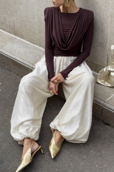 Bluză damă JACKSONA BROWN, Culoare: maro, IVET.RO - Reduceri de până la -80%