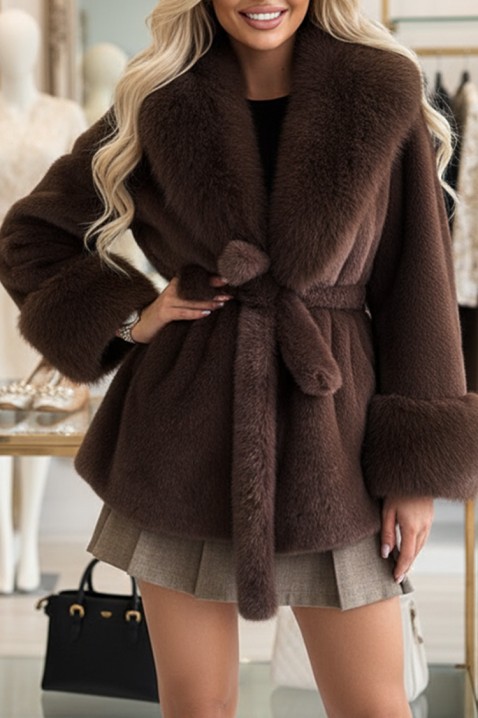 Palton ELEMSA BROWN, Culoare: maro, IVET.RO - Reduceri de până la -80%