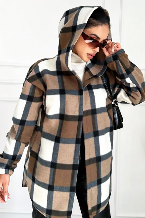 Geaca-cămașă damă TESSARO, Culoare: maro, IVET.RO - Reduceri de până la -80%