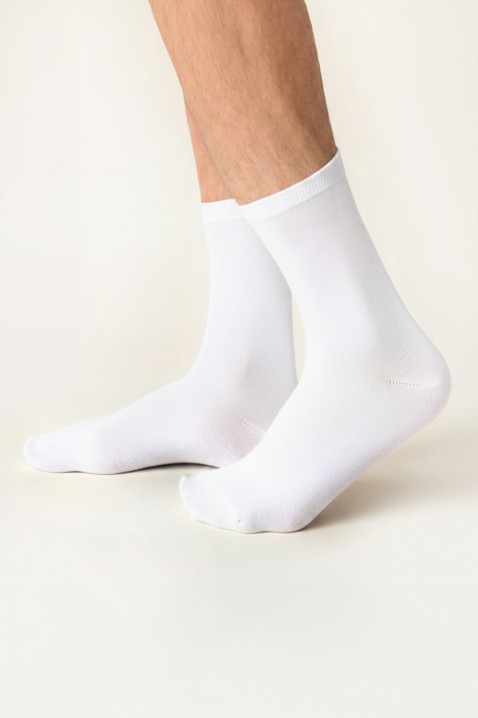 Set 6 perechi șosete pentru bărbați MIKRELZO, Culoare: alb, IVET.RO - Reduceri de până la -80%