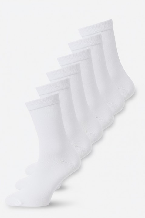 Set 6 perechi șosete pentru bărbați MIKRELZO, Culoare: alb, IVET.RO - Reduceri de până la -80%