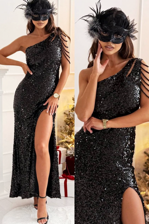 Rochie TANGELZA BLACK, Culoare: negru, IVET.RO - Reduceri de până la -80%