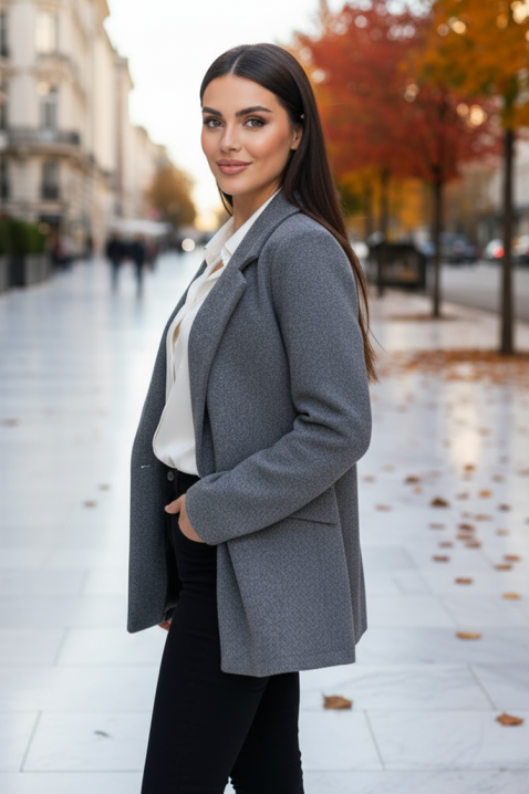 Sacou VALEORA GREY, Culoare: gri, IVET.RO - Reduceri de până la -80%