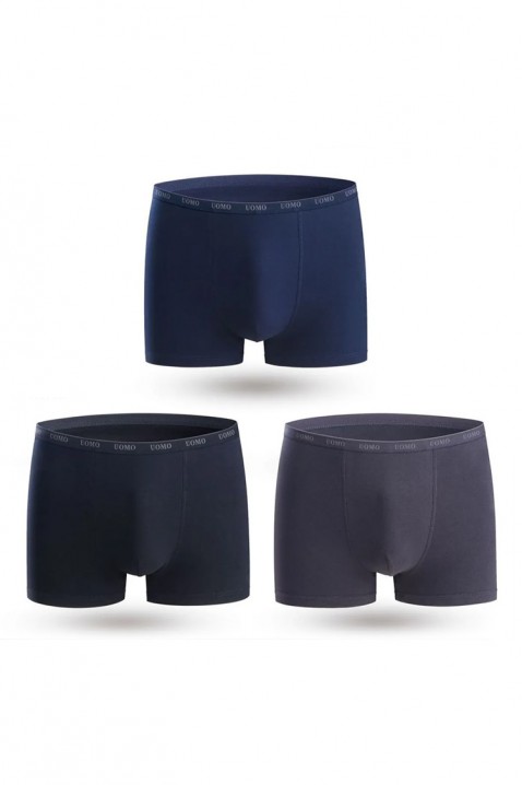 Set 3 buc boxeri petru bărbăti JORZO, Culoare: bleumarin, IVET.RO - Reduceri de până la -80%