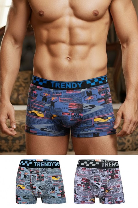 Set 3 buc boxeri petru bărbăti VOSTEZO, Culoare: multicolor, IVET.RO - Reduceri de până la -80%