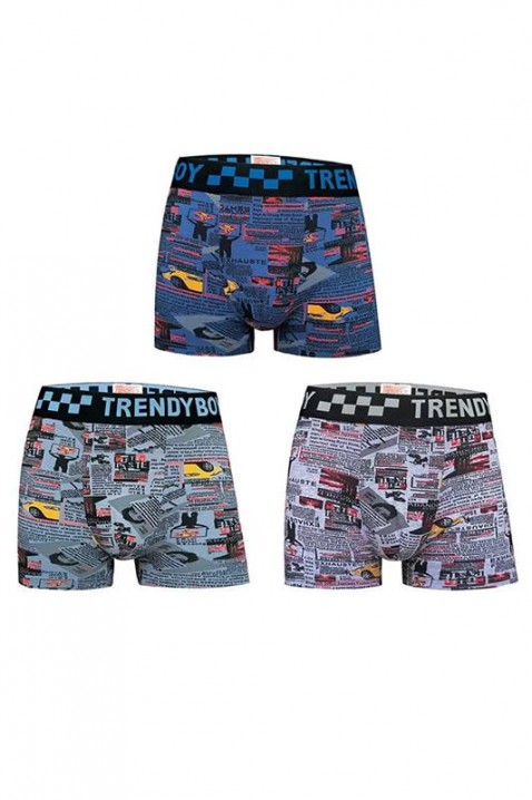 Set 3 buc boxeri petru bărbăti VOSTEZO, Culoare: multicolor, IVET.RO - Reduceri de până la -80%