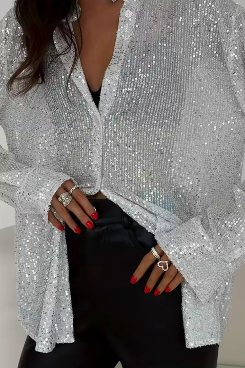 Cămașă damă LANVELDA SILVER, Culoare: argintiu, IVET.RO - Reduceri de până la -80%